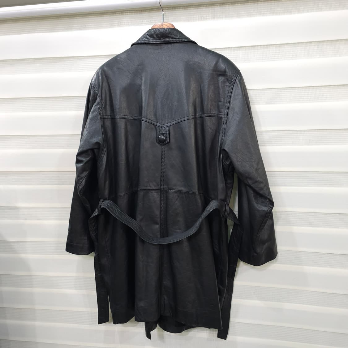 RiRiYANO 빈티지 가죽 트렌치 코트- 우먼프리 상품이미지6