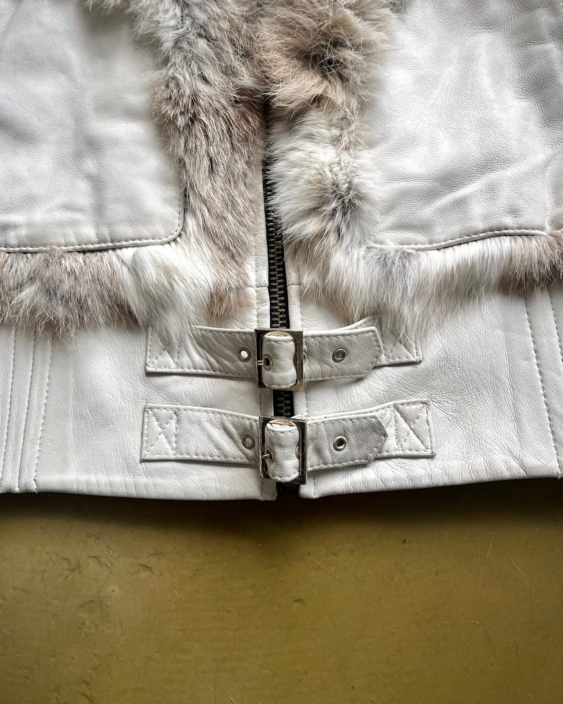 2000s EGOIST Glam Rabbit Fur Jacket 상품이미지8