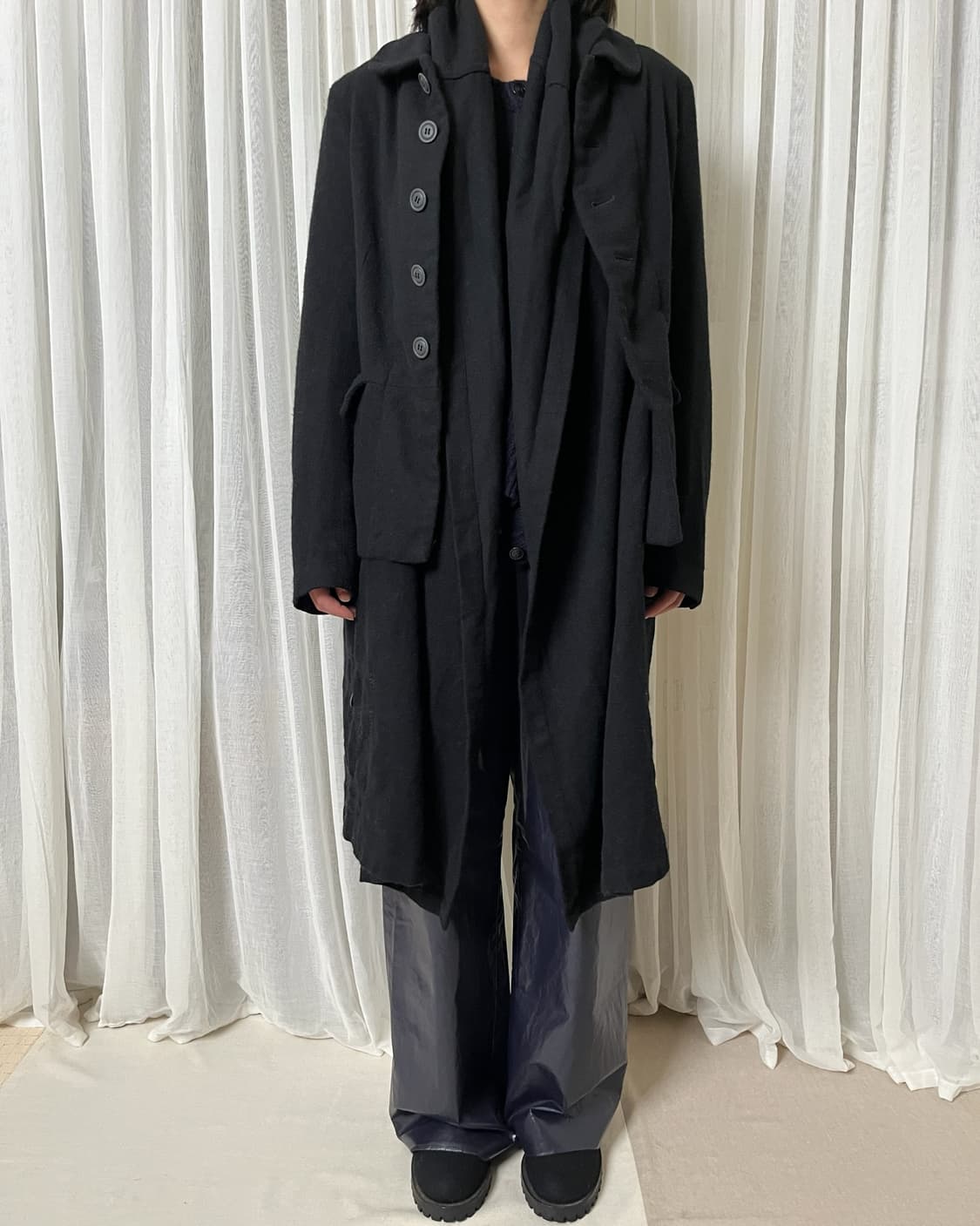 꼼데가르송 레이어드 도킹 코트 comme des garcons black 상품이미지8