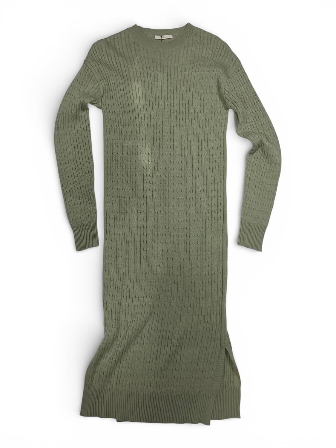 THE IzzaT 더 아이작 골지 니트 롱 원피스 F 상품이미지4