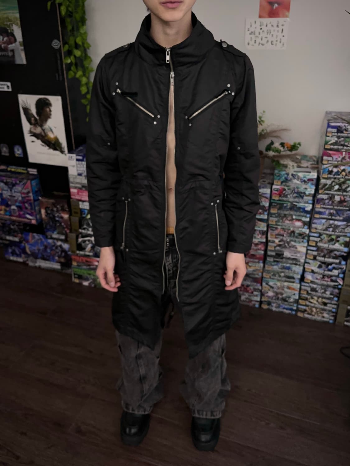 As Know As 디테일드 셔링 롱 자켓 상품이미지3