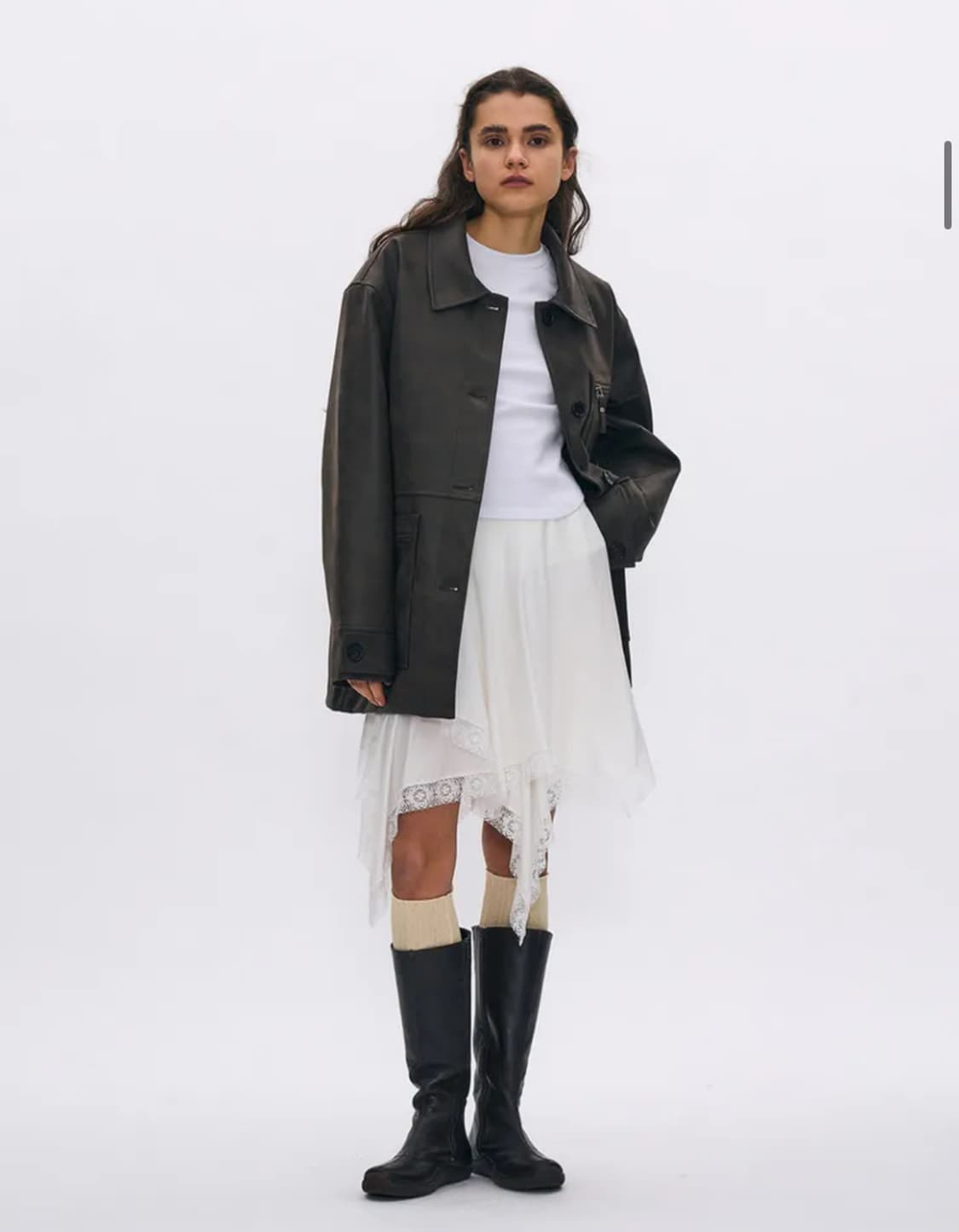 파르티멘토 우먼 가죽자켓 레더 코트 상품이미지3