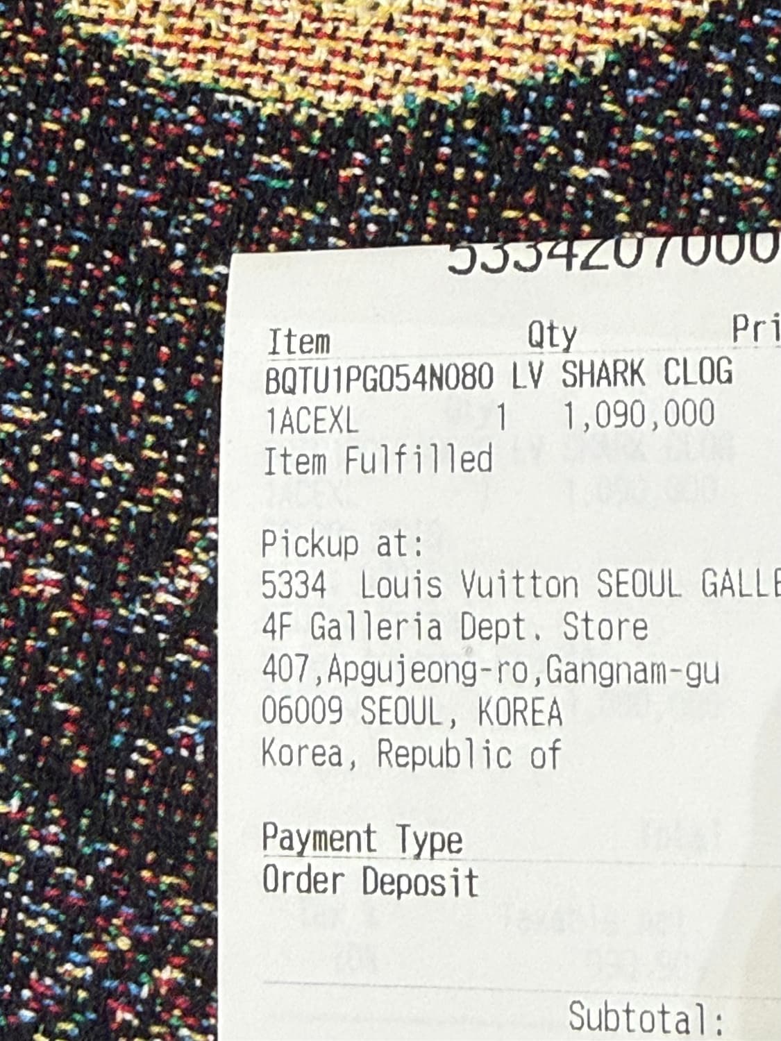 (백화점구매) 루이비통 샤크 클로그 사이즈 8 상품이미지6