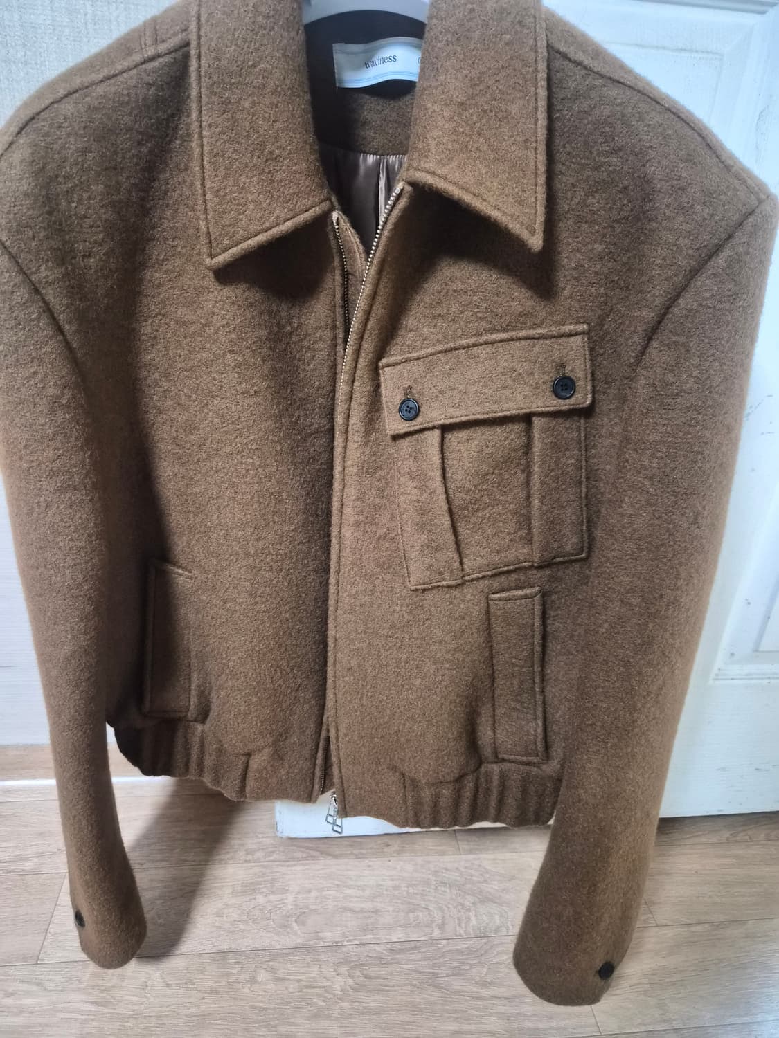 웨이비니스 크룩드 텍스처 크롭자켓 2사이즈 상품이미지1