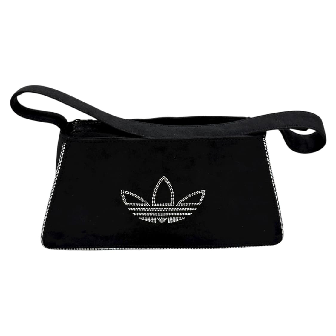 아디다스 라인스톤 페이크 스웨이드 숄더백 가방 블랙 상품이미지3