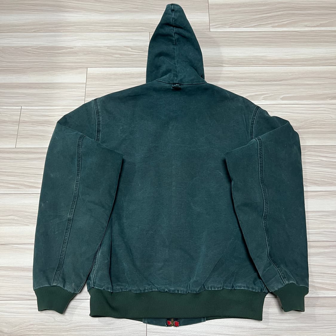 칼하트 덕 액티브 후드집업 그린 상품이미지6