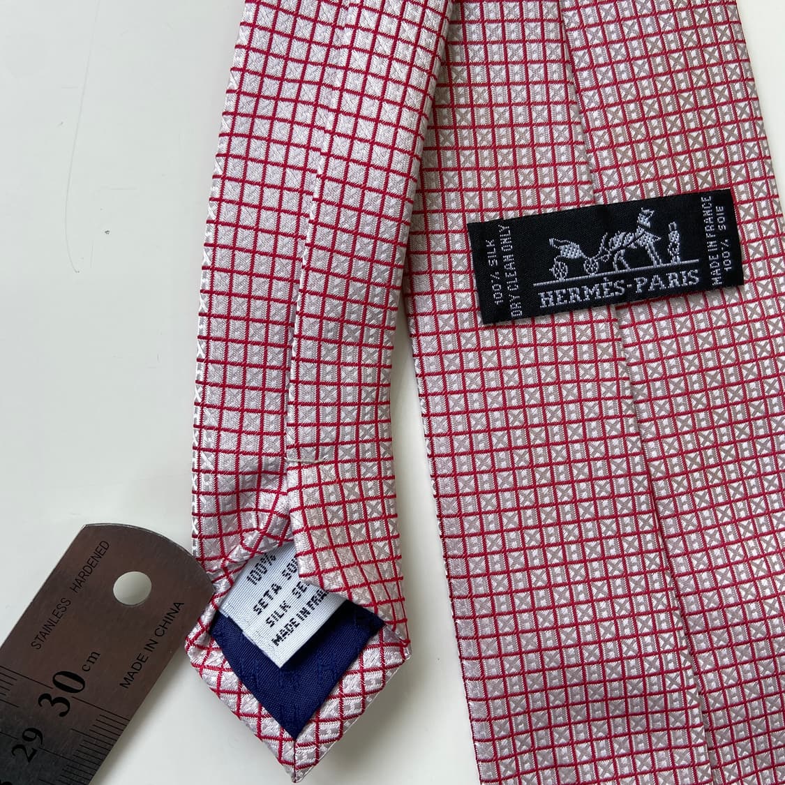 에르메스(HERMES) H 모노그램 명품 정품 넥타이 상품이미지5