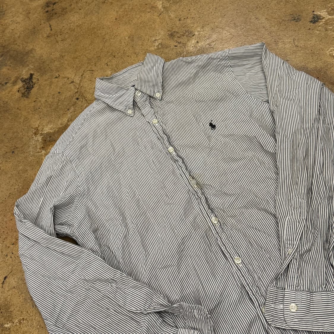 [정품/M] 폴로 랄프로렌 스트라이프 셔츠 b16 상품이미지1