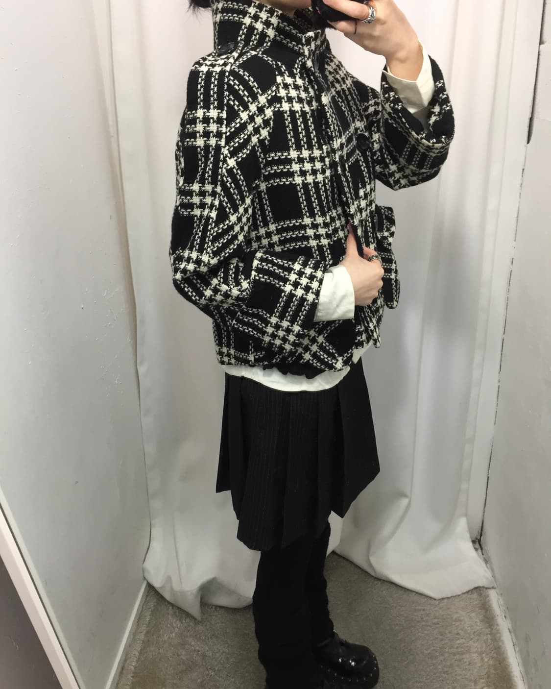 블랙 체크 코디 🎶 상품이미지5