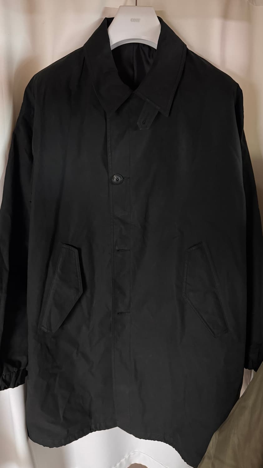 쿠어 왁스드 밀 파카 블랙 XL 상품이미지3