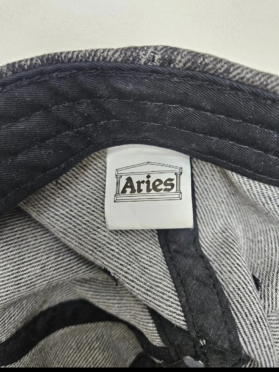 Aries 아리에스 블랙 데님 볼캡 상품이미지5