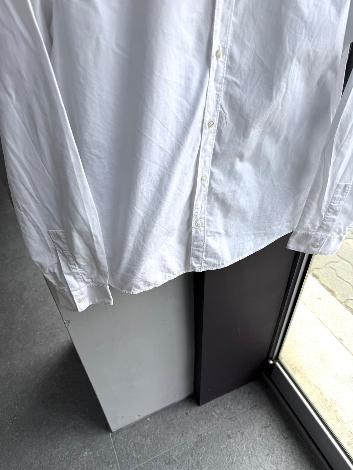 95/ 구찌 스네이크 넥카라 화이트 셔츠 상품이미지5