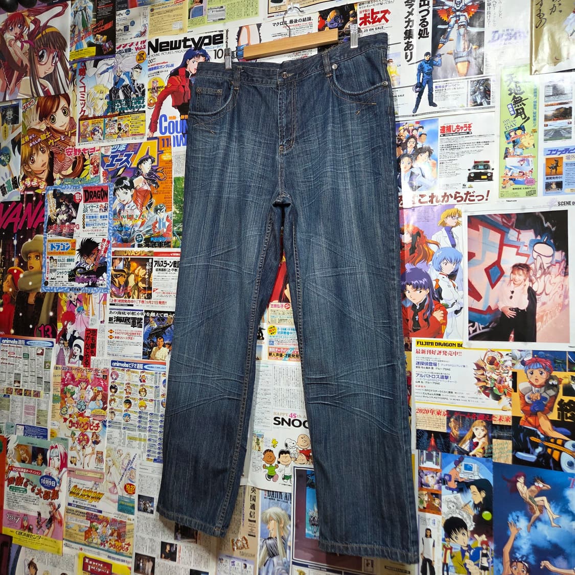 아르마니 진스 오버핏 백로고 데님 팬츠 상품이미지7