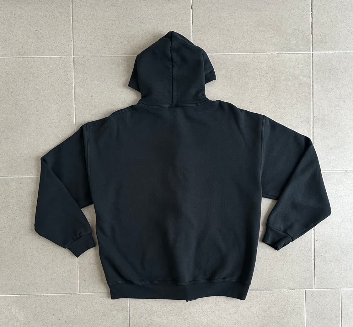 90s 빈티지 러셀 후드집업 블랙 L 상품이미지2