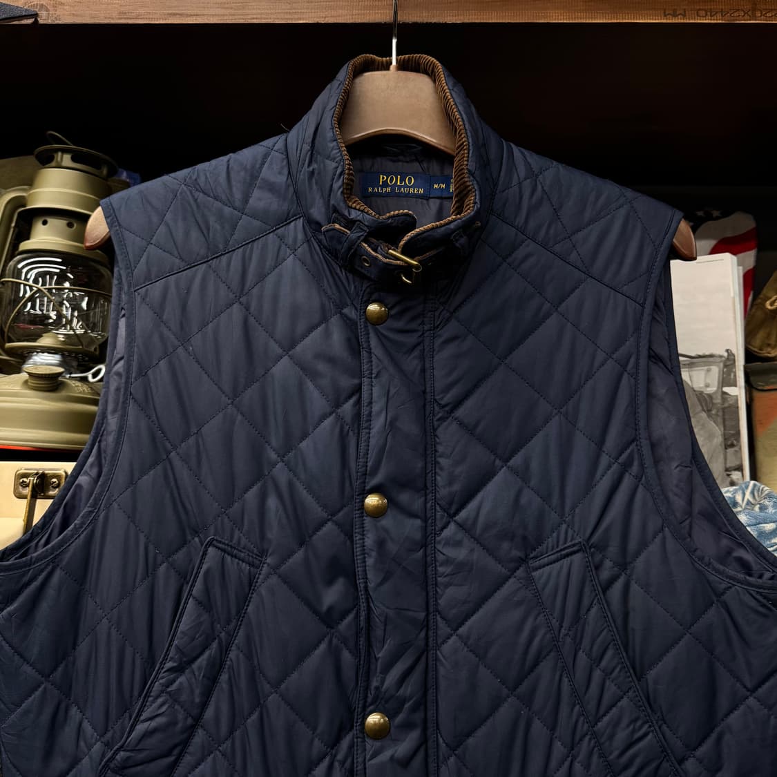 폴로 랄프로렌 신형 라벨 넥 버클 클래식 퀼팅 베스트 퀄팅 상품이미지3