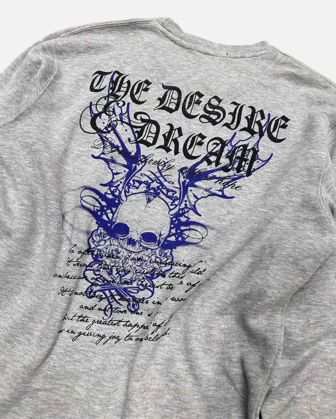 skull gothic lettering sweatshirt 상품이미지5
