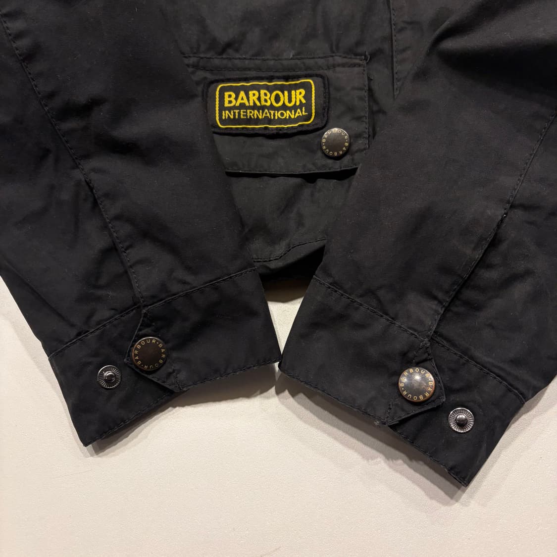 [M] 바버 인터내셔널 슬림 블랙 자켓 B984 상품이미지7