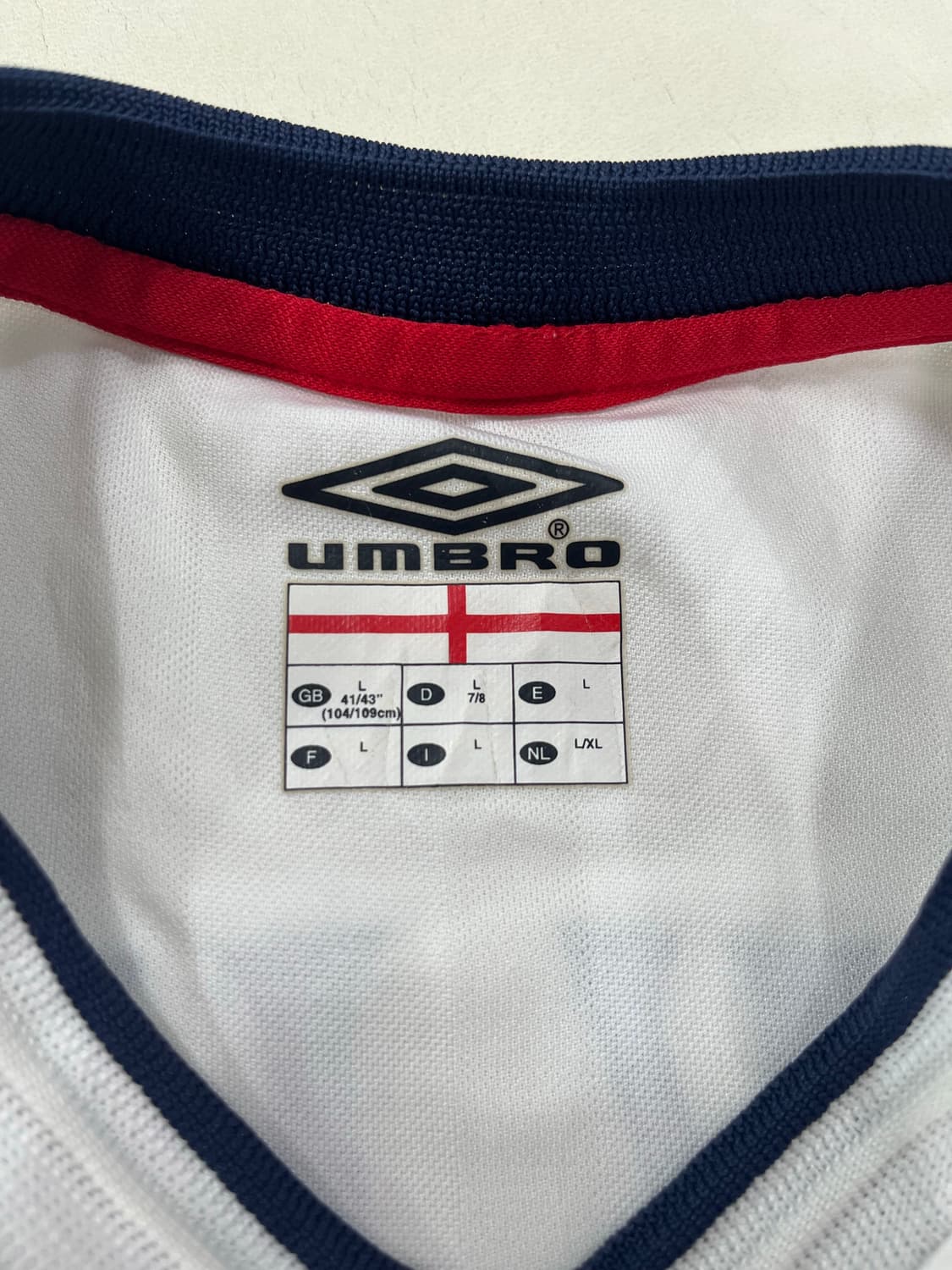 엄브로 01-03 잉글랜드 홈 데이비드 베컴 상품이미지3