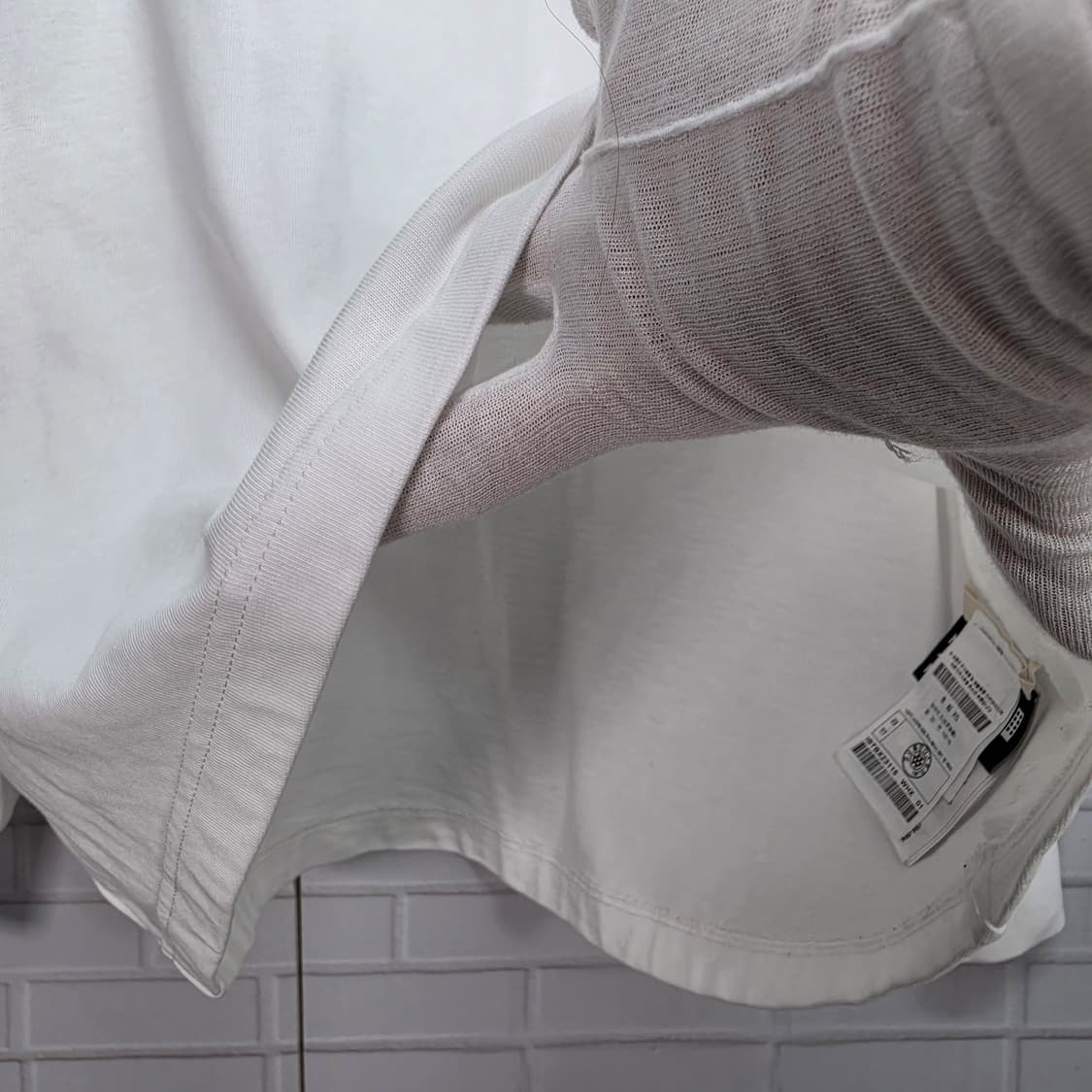 MONCLER 몽클레어 지니어스 x 하이케 코튼 긴팔 로고 티셔츠 XS 상품이미지7