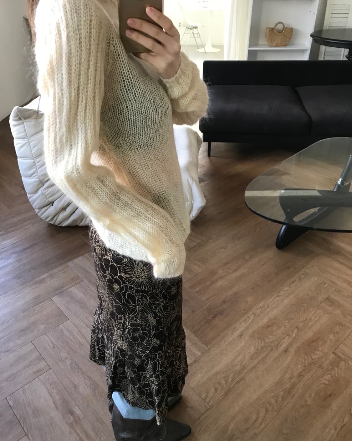 vintage pattern skirt 상품이미지4