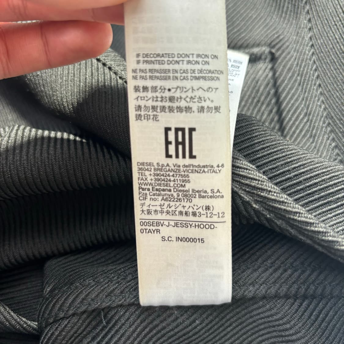 디젤 블랙 워크웨어 셔츠 자켓 L 상품이미지10