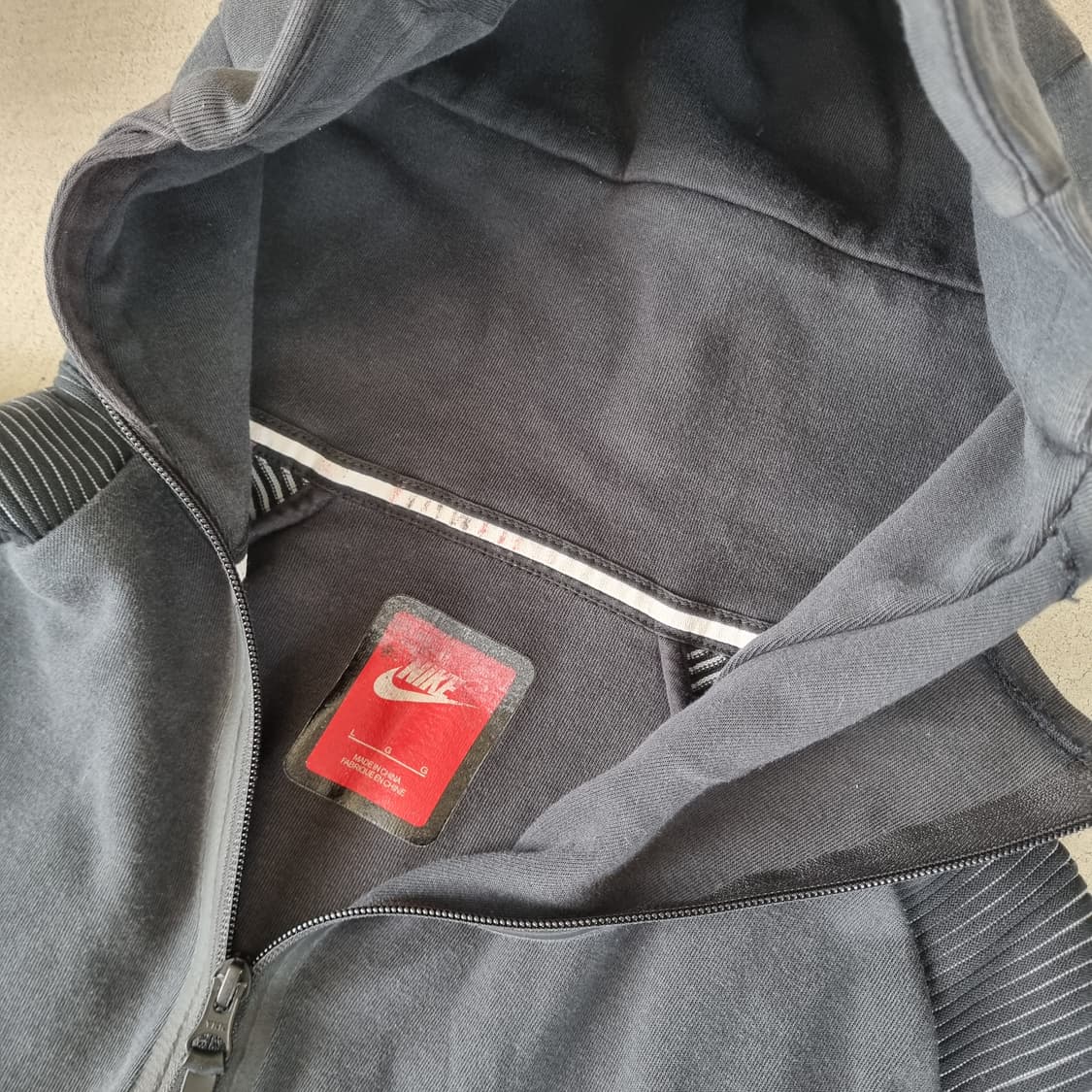 일본 나이키 라파엘나달 테크플리스 후디 후드 집업 L 테니스 황제 상품이미지5