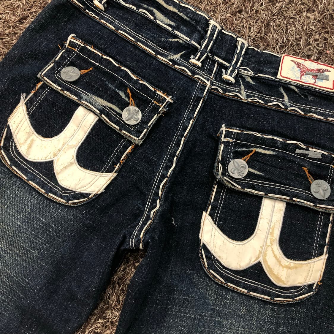 라구나비치 USA 스티치 워싱 데님 팬츠 상품이미지2