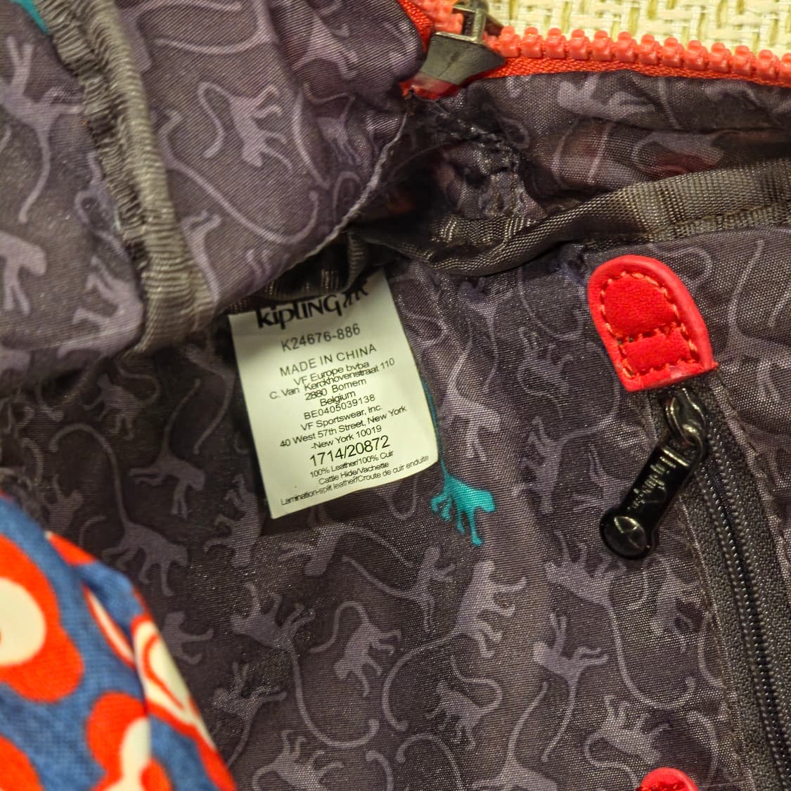 키플링 고릴라 패턴 백팩 가방 상품이미지10