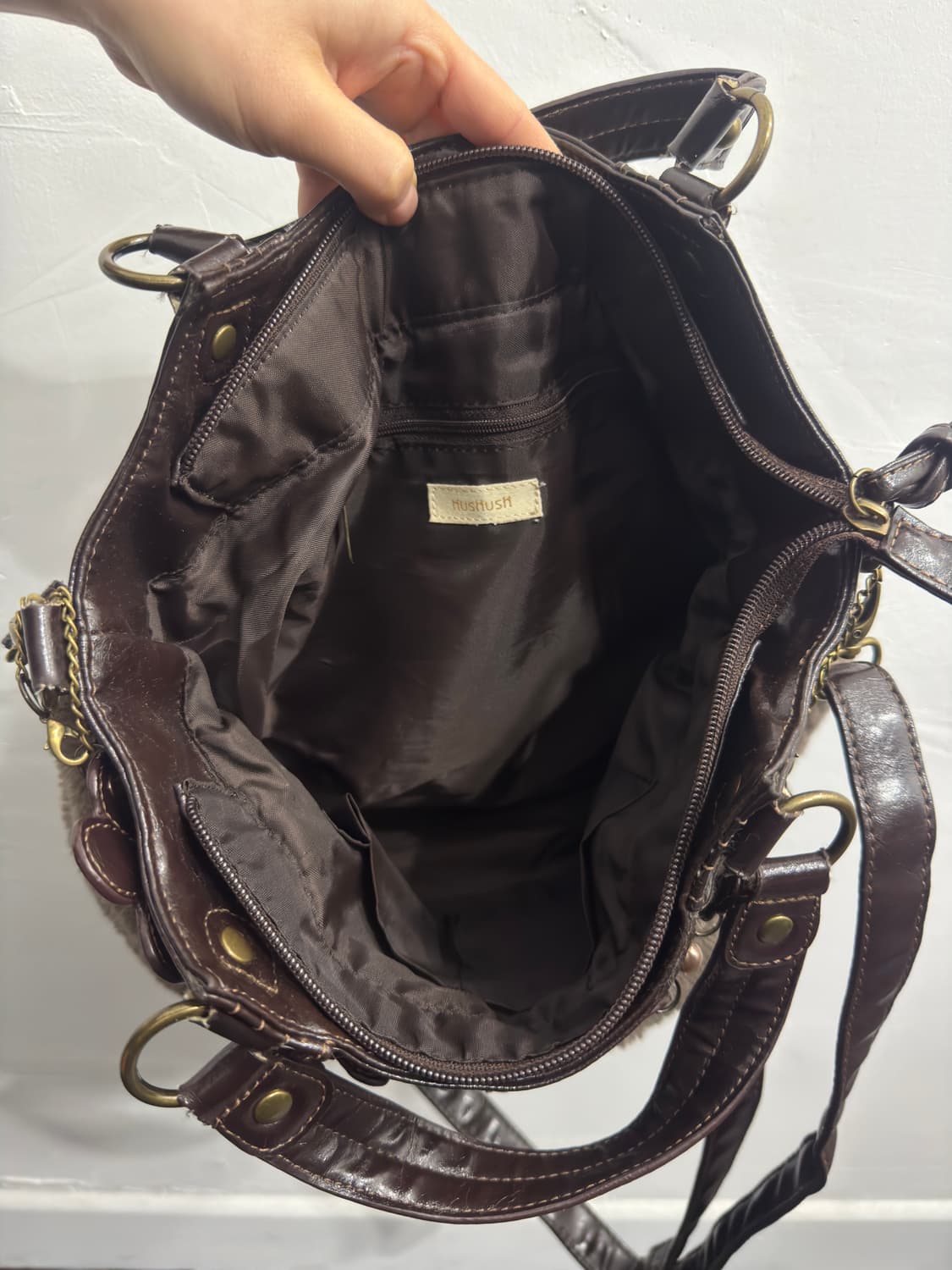 hush hush fur design shoulderbag 상품이미지7