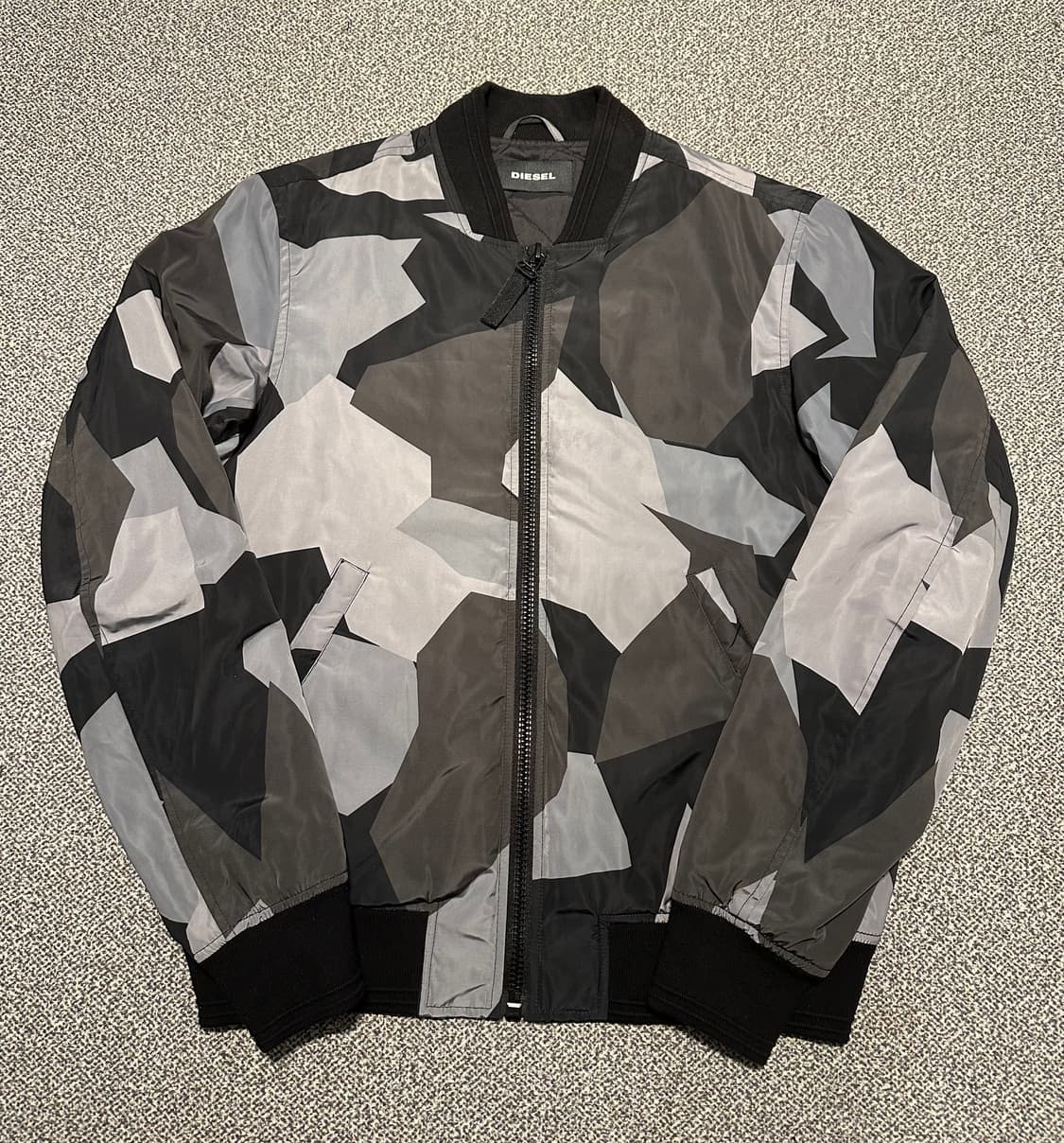 디젤 카모 패턴 블루종 봄버 자켓  m 상품이미지1