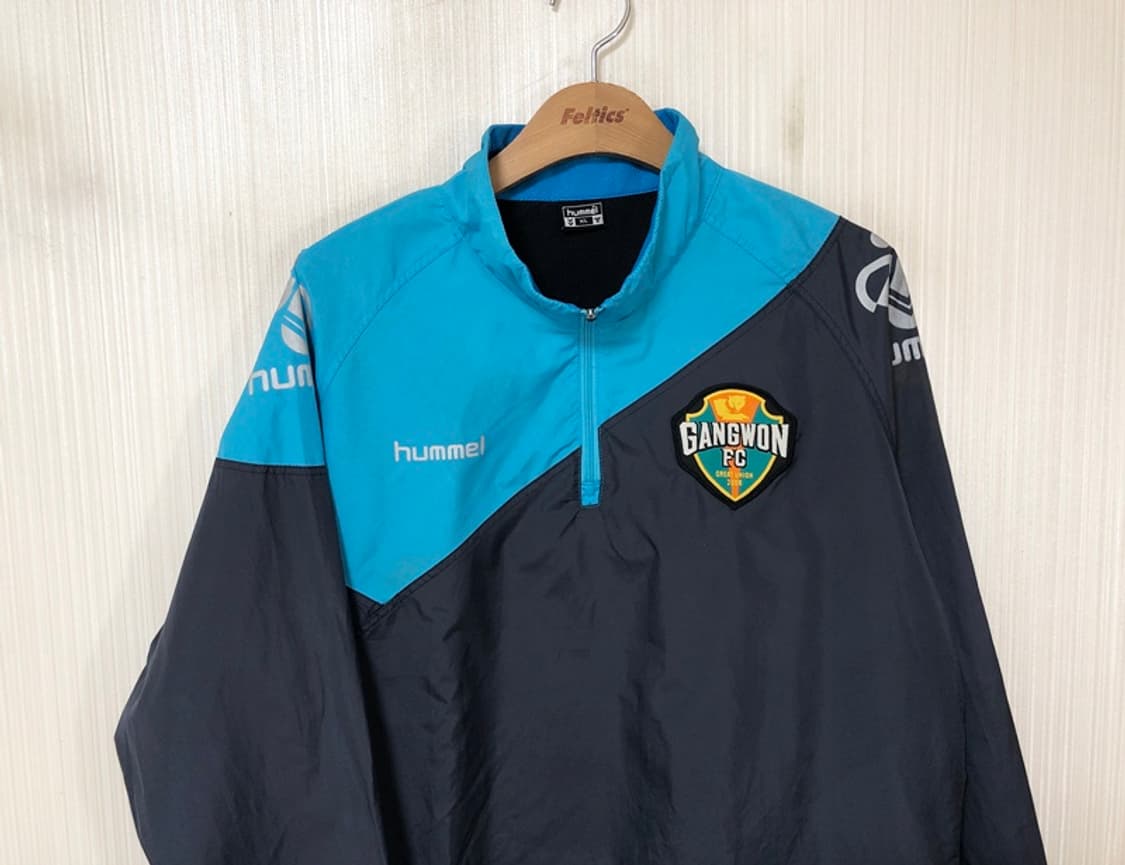 K리그 험멜 강원FC 선수실착 하프집업 윈드셔츠 XL 상품이미지2