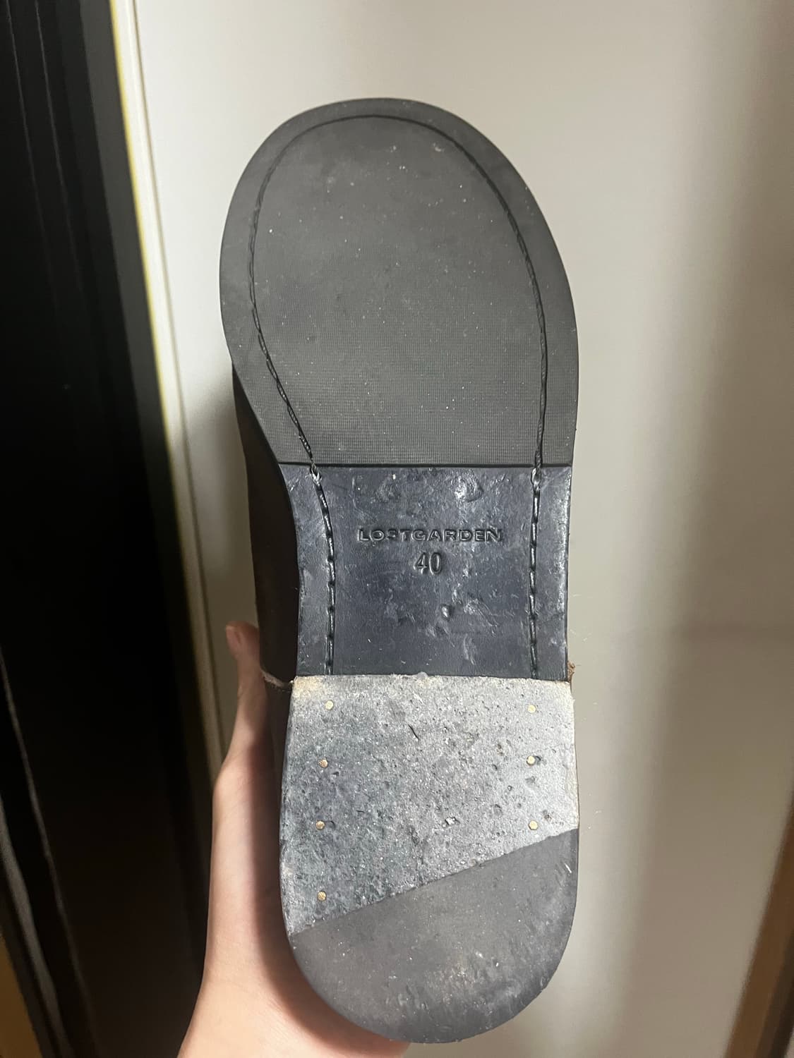 로스트가든 유니폼 플랫 더비 브라운 40 상품이미지4