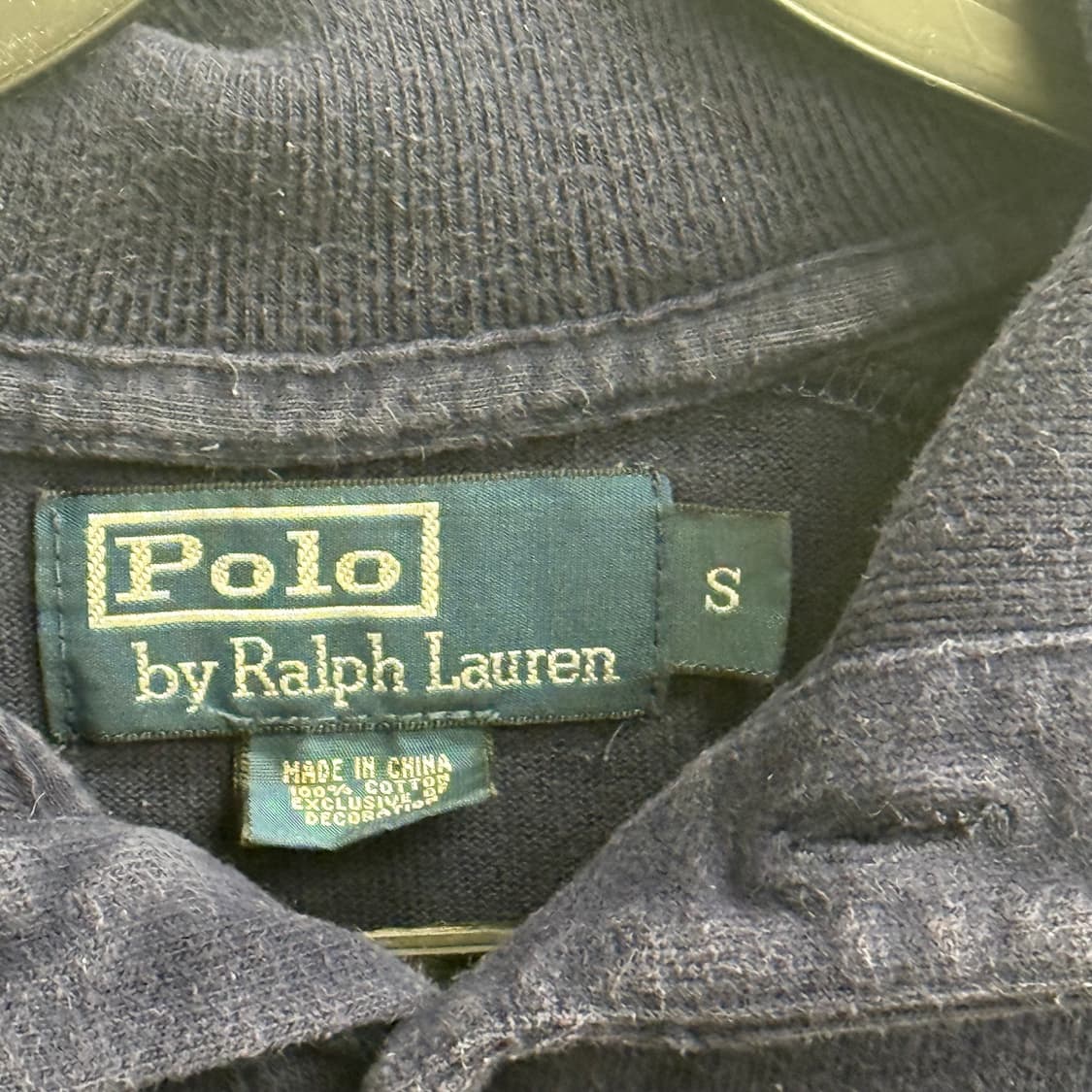 폴로 랄프로렌 네이비 버튼넥 스웨터 S 상품이미지3