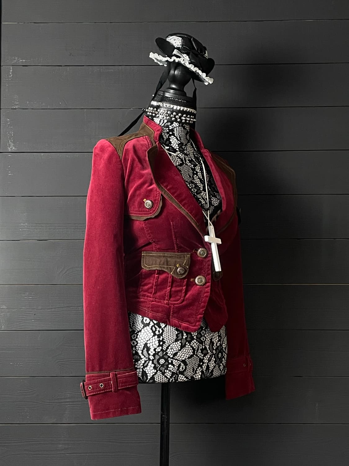 EGOIST 에고이스트 레드 벨벳 웨스턴 펑크 자켓 상품이미지2