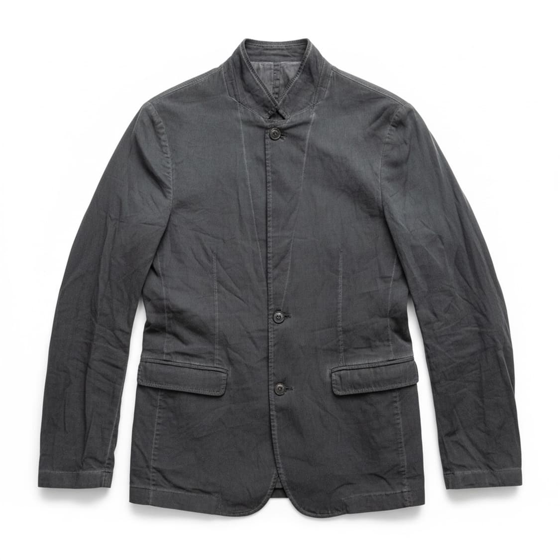 세네시 워시드 린넨 혼방 스탠드카라 3버튼 자켓 상품이미지1