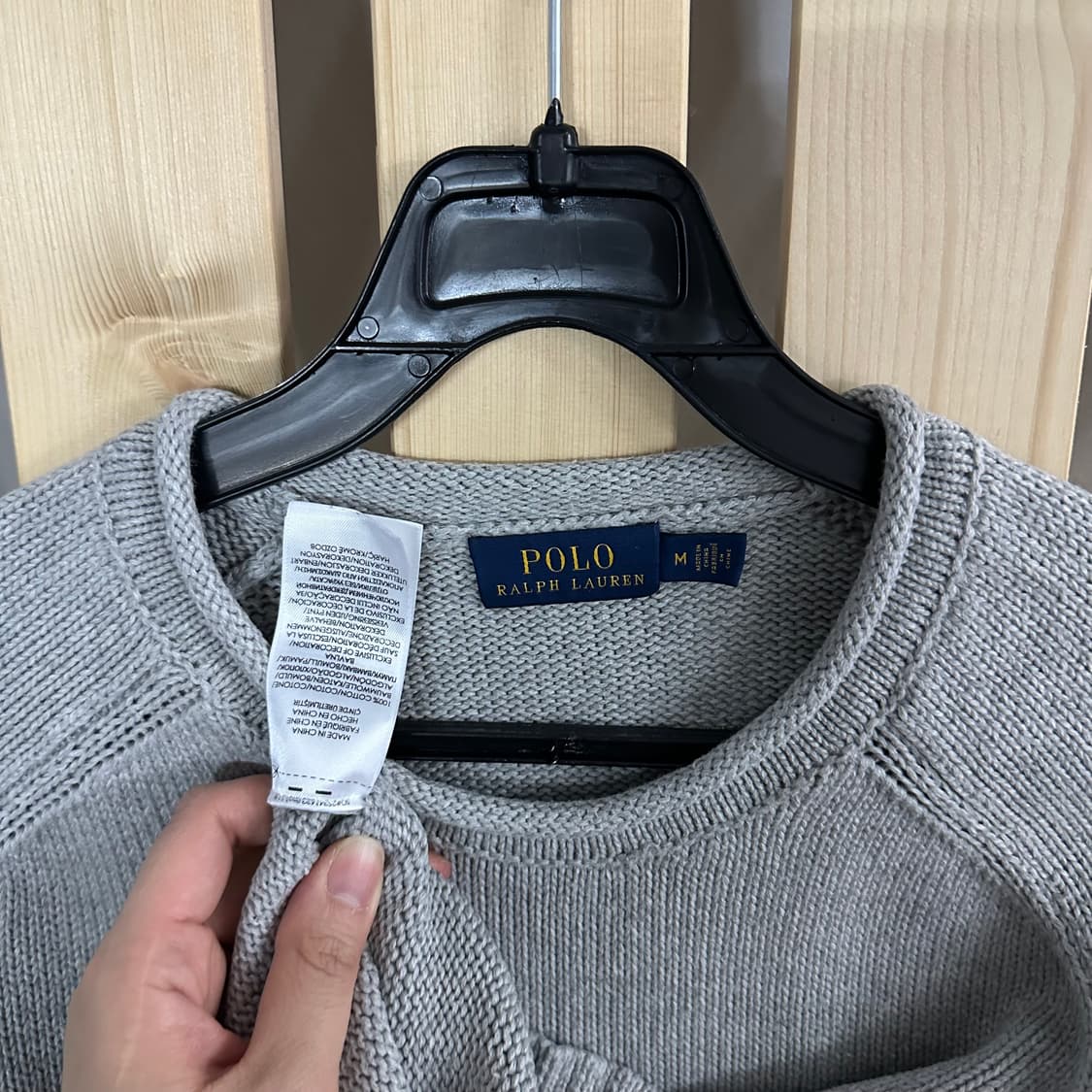 (M) 폴로 랄프로렌 그레이 나그랑 니트 상품이미지4