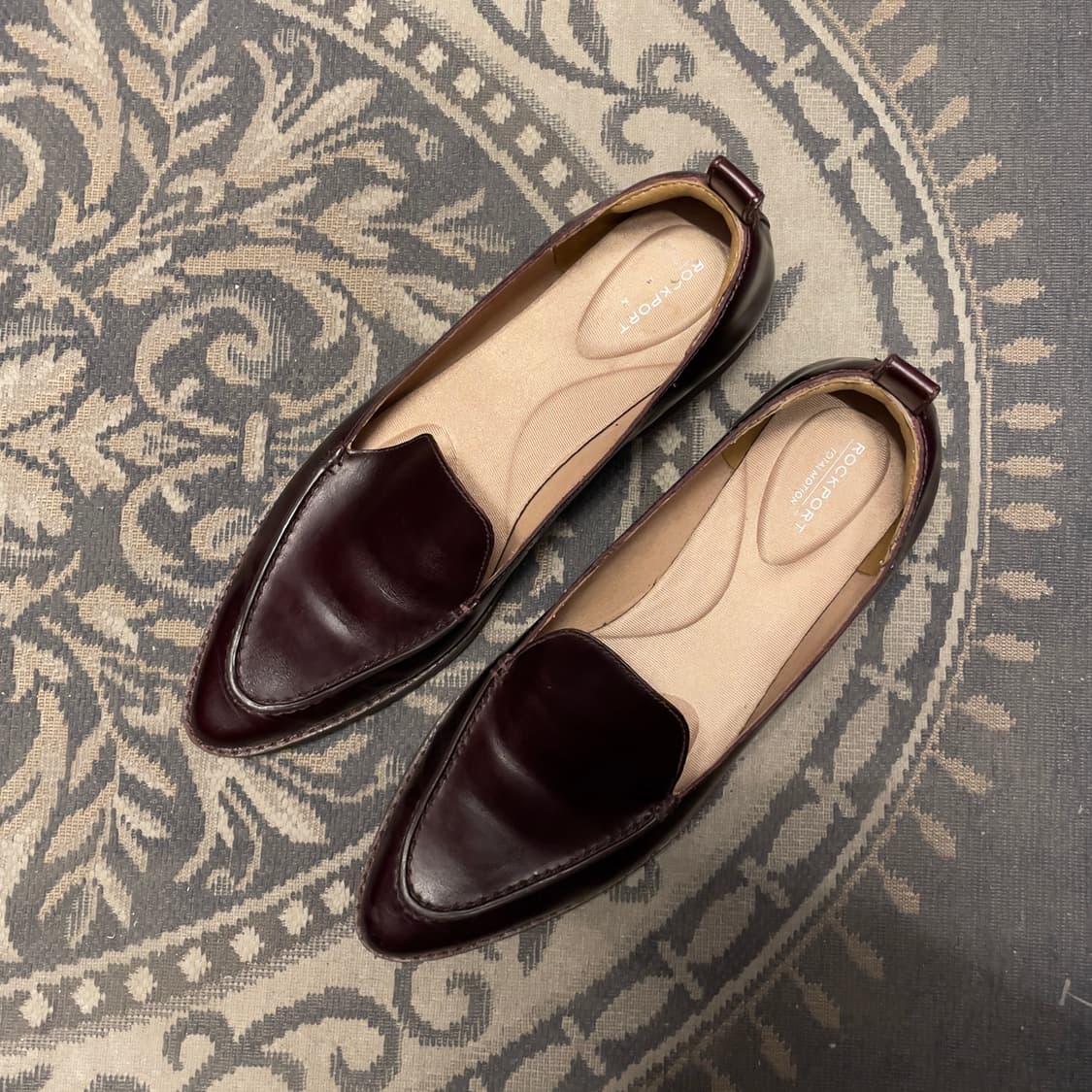 락포트 (우먼) 브라운 레더 로퍼 상품이미지2