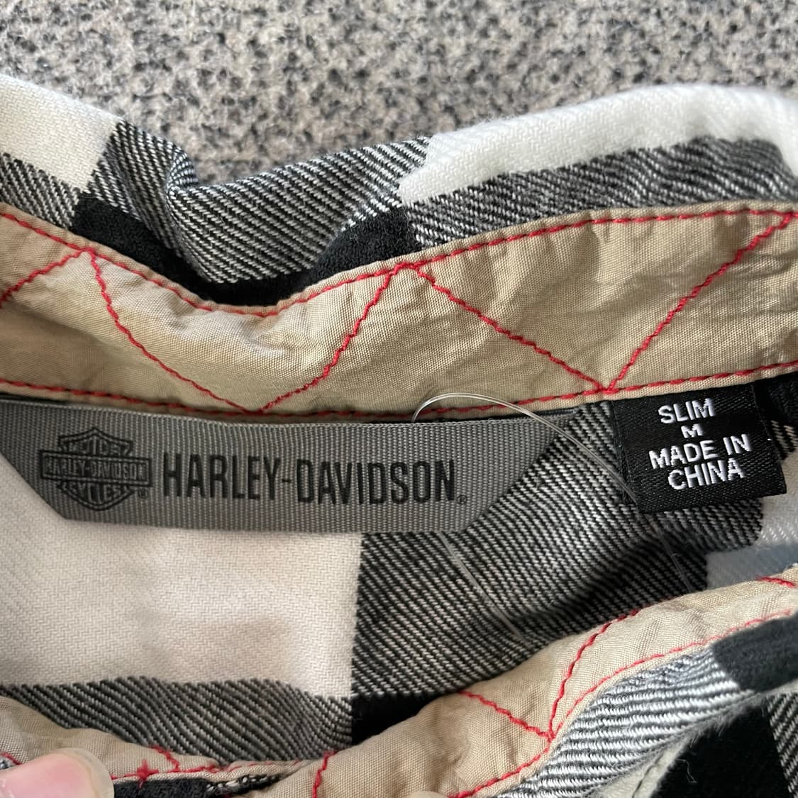 할리데이비슨 체크 셔츠 상품이미지4