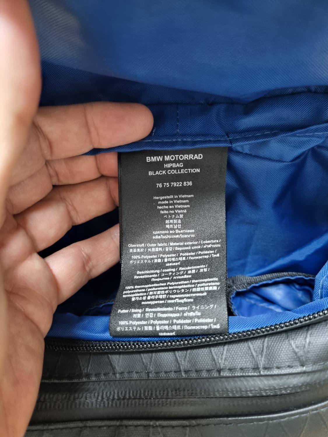 [미사용/정품] BMW 모토라드 힙색 블랙 상품이미지7