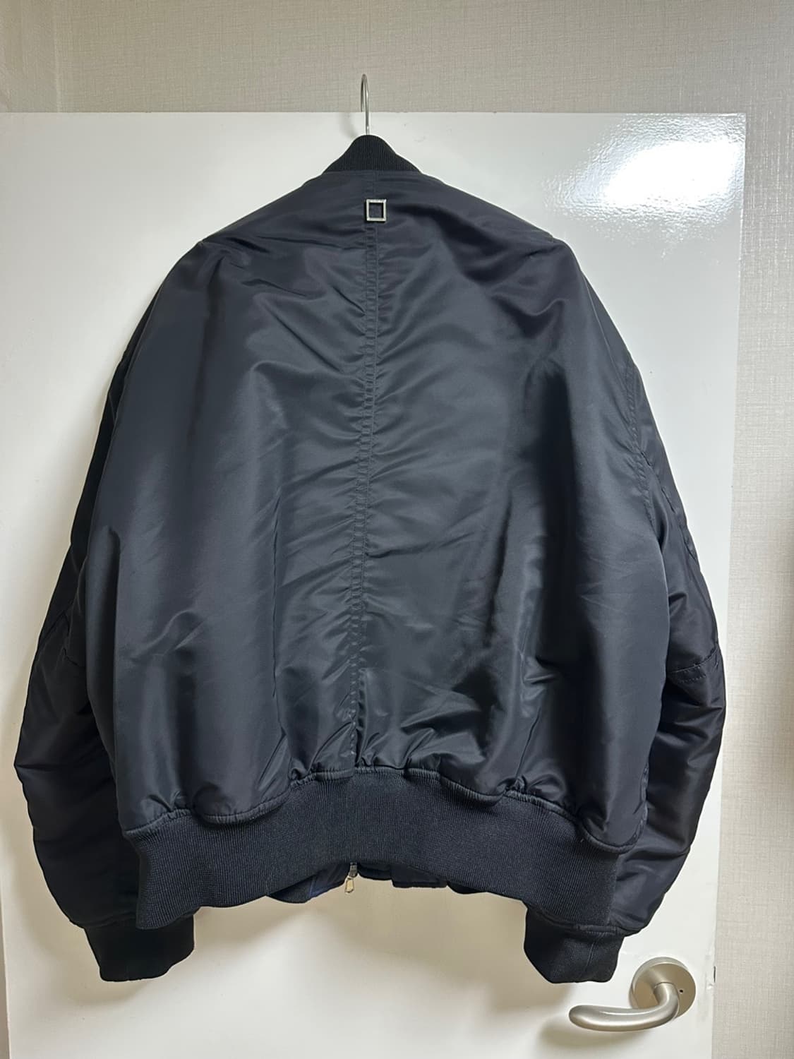 [48]우영미 자수 패치 디테일 MA-1 블랙 상품이미지2