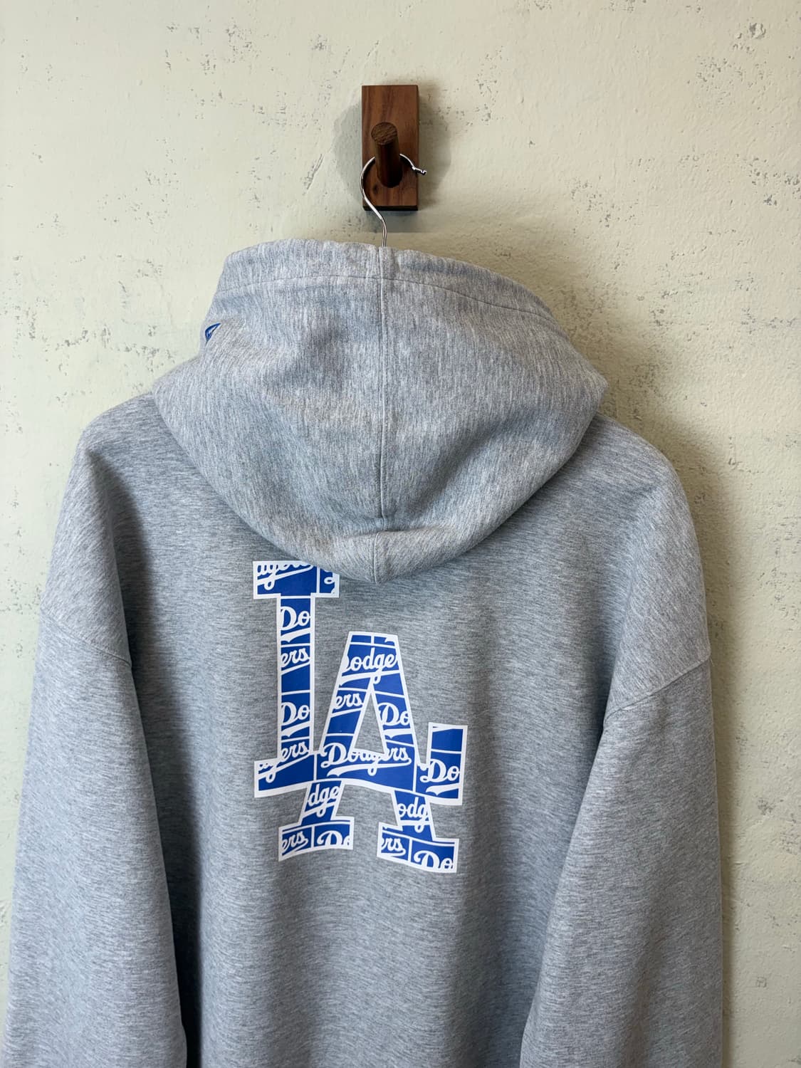 뉴에라 다저스 빅 프린팅 후드티 그레이 상품이미지4