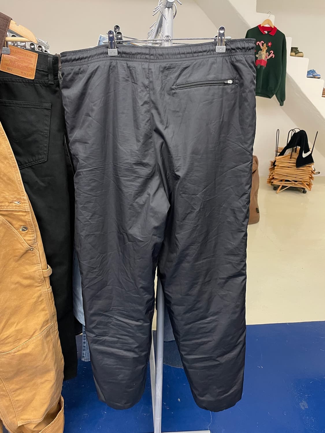 NIKE 나이키 스우시 블랙 우븐 팬츠 상품이미지7