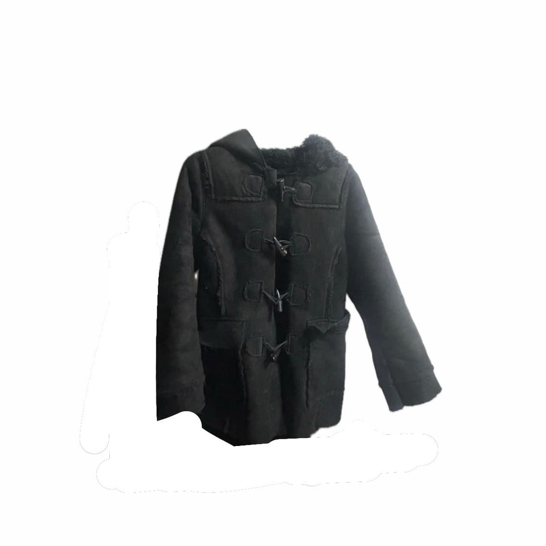 빈티지 숏 떡볶이 코트(블랙) 상품이미지2