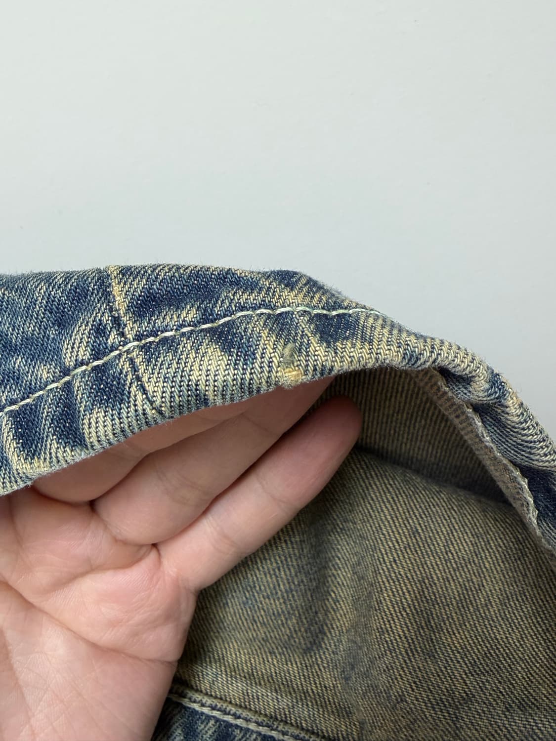 999휴머니티 커브드 헤리티지 데님팬츠 deep blue 1 size 상품이미지4