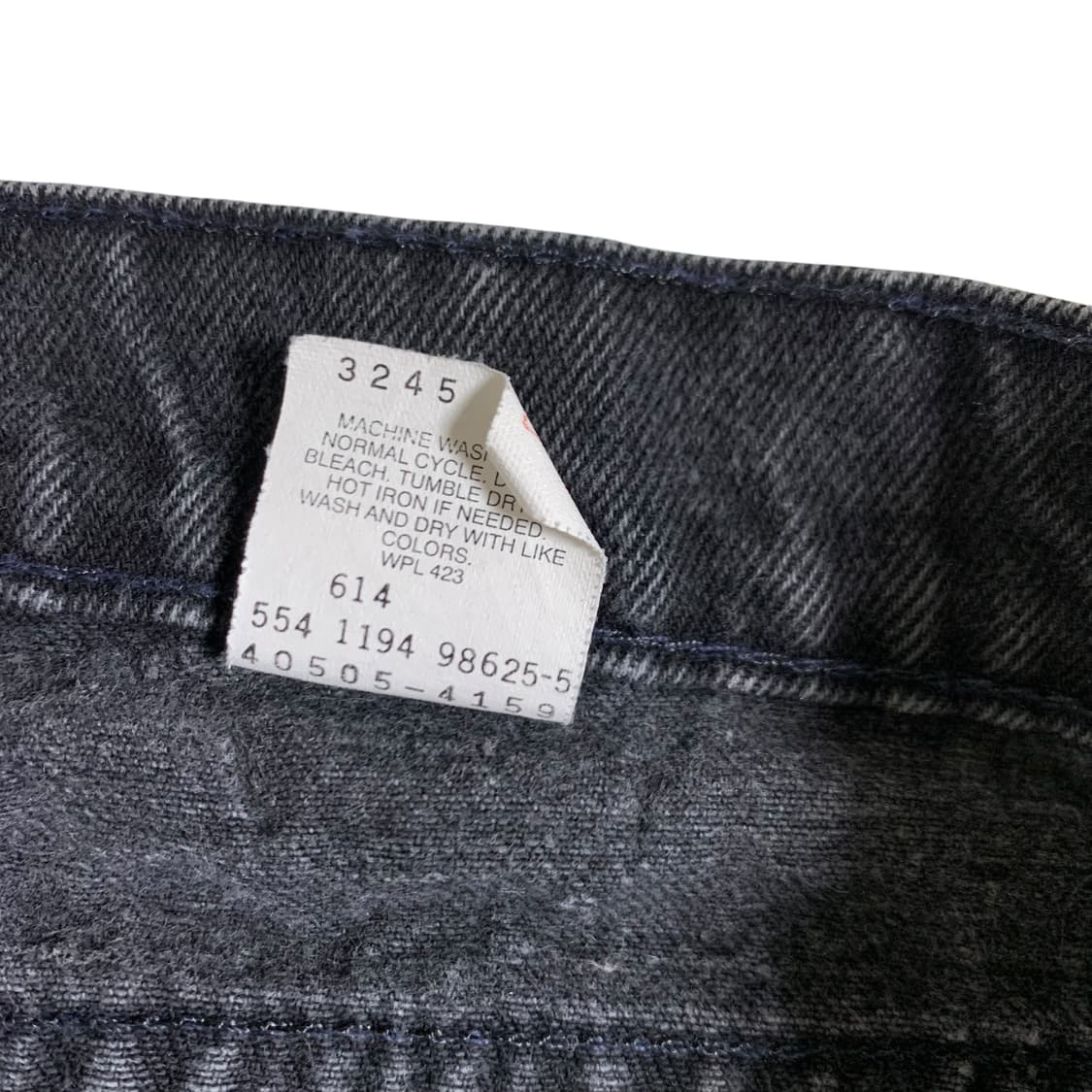 [33] 90s Levis 505 black denim pants 상품이미지4