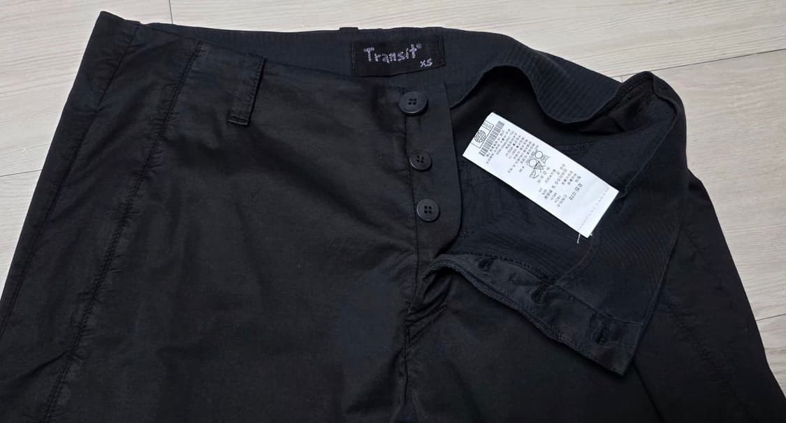21ss  트렌짓 블랙 코튼펜츠 xs(30) 상품이미지5