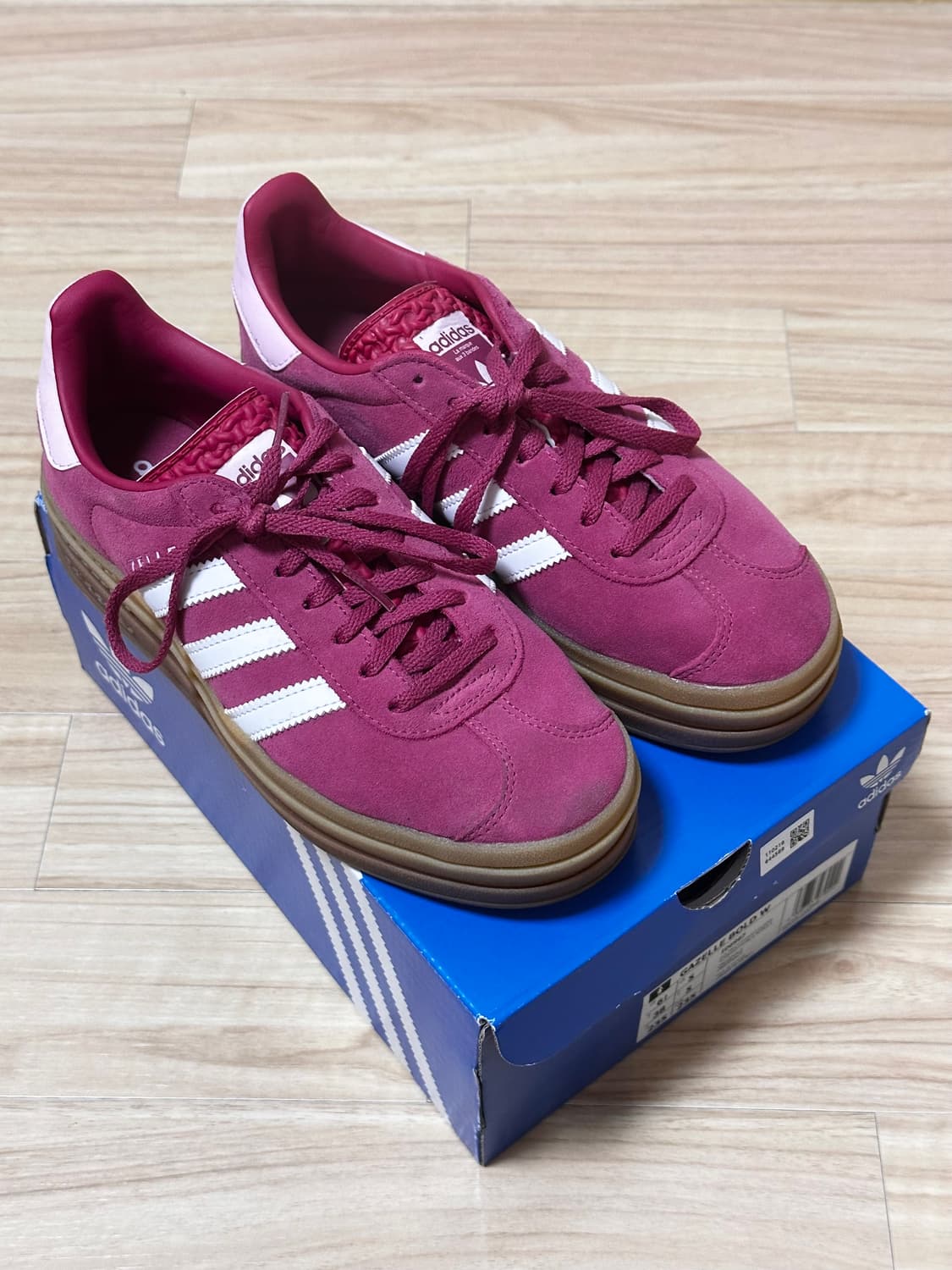 (W) 아디다스 가젤 볼드 와일드 핑크 클라우드 화이트 상품이미지1