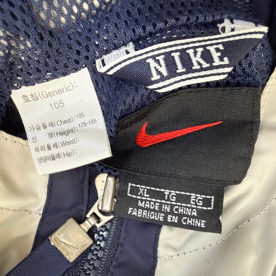 105 나이키 스우시 배색 아노락0304T 상품이미지3