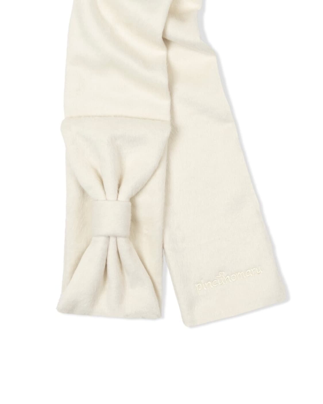 핀쿠노마루 Ribbon Muffler_Fairy ivory  상품이미지1