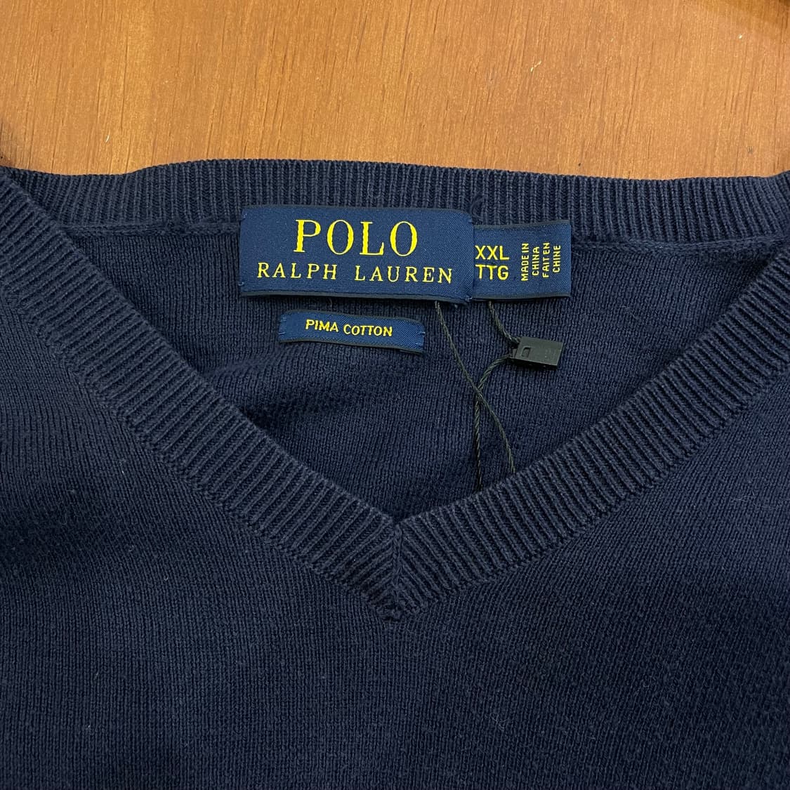 (L) POLO 폴로 랄프로렌 피마코튼 브이넥 니트  상품이미지5